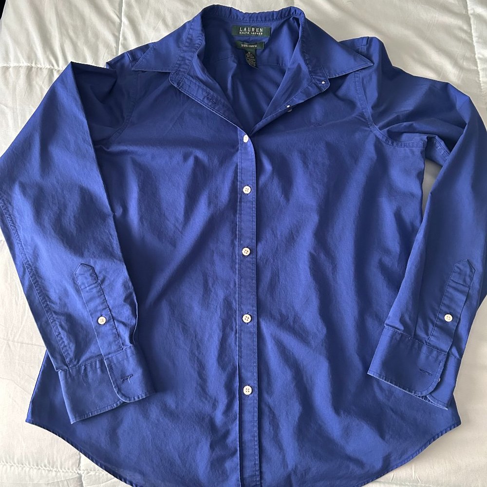 Lauren Ralph Lauren Non-Iron Straight Fit Regular Shirt, Size Medium